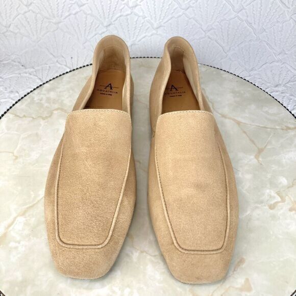 Aquatalia Loafers Flats Womens Size 8.5 Sand Camel Waterproof Suede Slip On NWOB - Picture 4 of 15